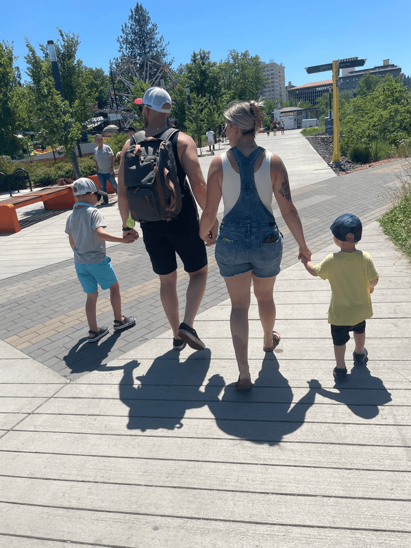 Jeannie with her family