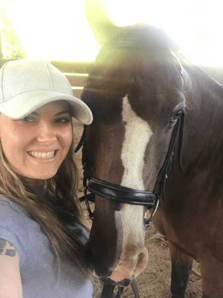 Jeannie horseback riding